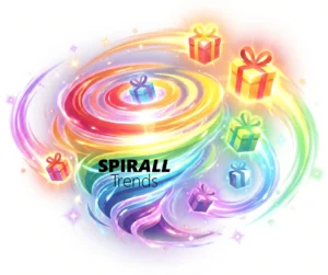 Logo Spirall Trends - Design espiral moderno com gradiente de cores representando tendências e crescimento